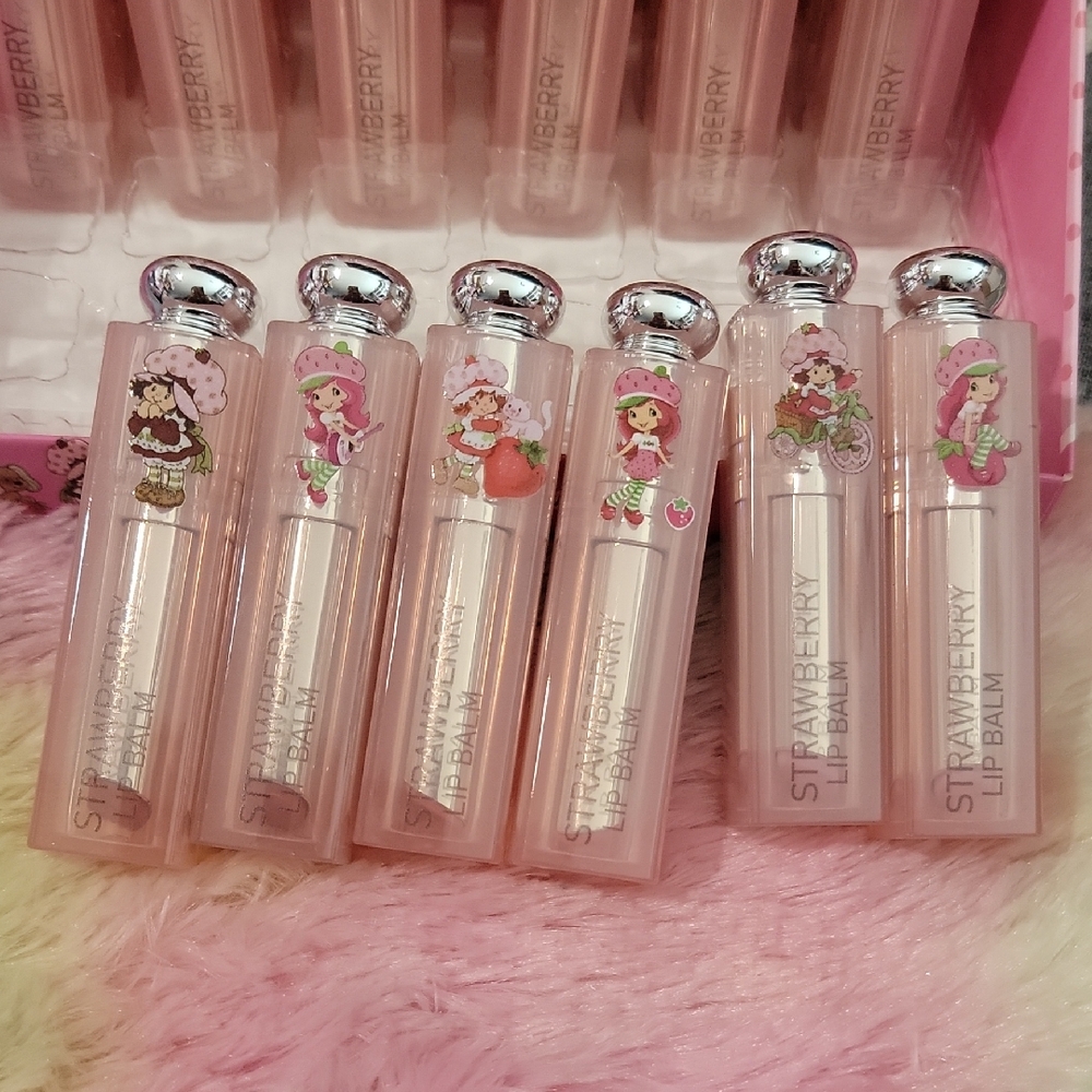 Strawberry Shortcake Dior Inspire Lip Balm Set Of 6- Pink